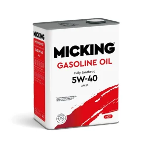 Моторное масло Micking Gasoline Oil MG1 5W-40 синтетическое 4л - миниатюра 2