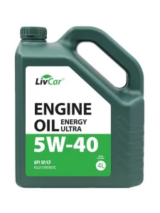 LIVCAR ENGINE OIL ENERGY ULTRA 5W40 API SP Масло моторное синт. 4л. - миниатюра 2