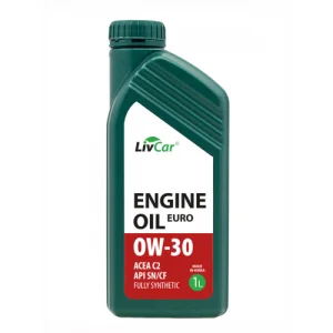 LIVCAR ENGINE OIL EURO 0W30 C2 API SN Масло моторное синт. 1л. - миниатюра 2