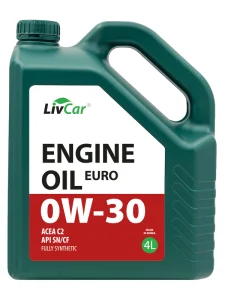 LIVCAR ENGINE OIL EURO 0W30 C2 API SN Масло моторное синт. 4л. - миниатюра 2