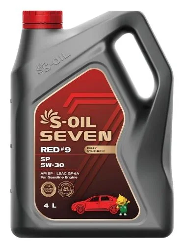 Масло моторное S-OIL 7 RED #9 SP 5W30 4л синтетика