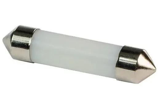 Автолампа диод C5W 11-39 (SV8,5) 12V 1 СОВ СL диод, белая, KS, салонная min10 - изображение 1