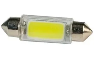 Автолампа диод C5W 11-39 (SV8,5) 12V 1 СОВ TG диод, белая, KS, стеклянна колба, салонная min10 - миниатюра 2