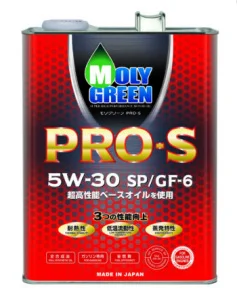 MOLY GREEN PRO-S 5W30 SP/GF-6 Масло моторное синтетика 4л - миниатюра 2