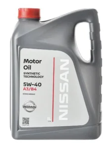 NISSAN 5W40 SN/CF Масло моторное 5л - миниатюра 2
