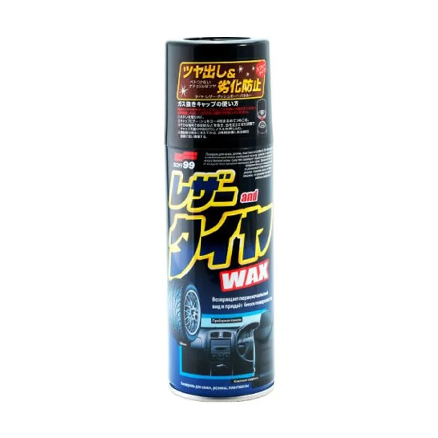 Полироль для кожи, резины, пластика Leather& Tire Wax 420 мл - изображение 1