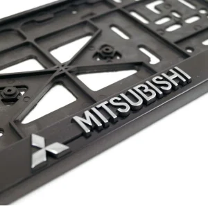 Рамка с защелкой серебро MITSUBISHI рельеф - миниатюра 2