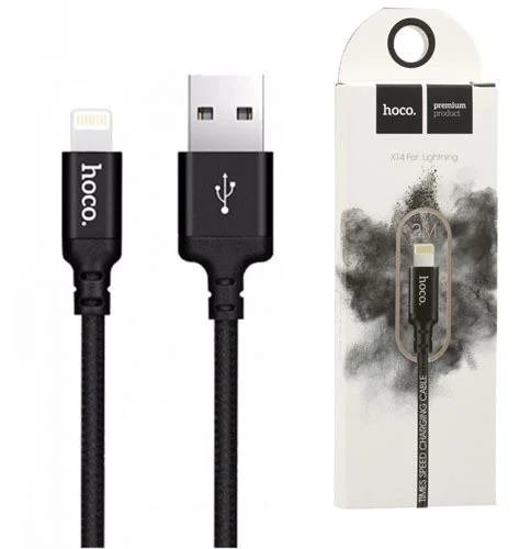 Кабель USB HOCO Apple 1 м, черный - изображение 1
