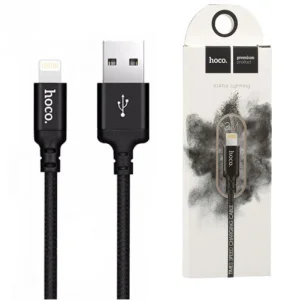 Кабель USB HOCO Apple 1 м, черный - миниатюра 2
