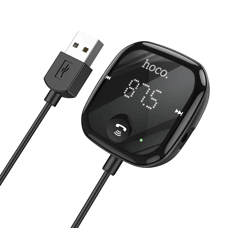Модулятор FM HOCO c bluetooth TF card черный - изображение 1