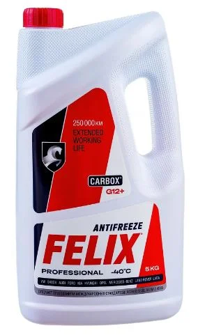 Антифриз FELIX Carbox G12+ красный 5кг - изображение 1