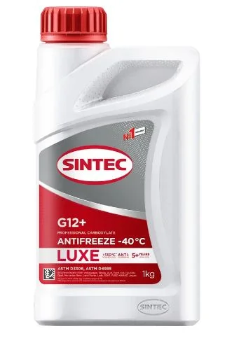 Антифриз Sintec LUX G12+ красный 1л. - изображение 1