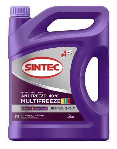 Антифриз Sintec MULTI FREEZE фиолетовый 5л. - изображение 1