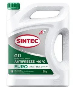 Антифриз Sintec EURO зеленый 5л. - миниатюра 2