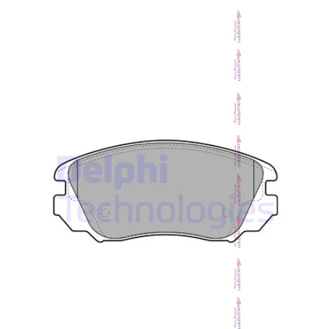 Колодки тормозные DELPHI к-кт - изображение 1