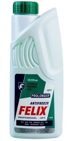 Антифриз FELIX Prolonger G 11зеленый 1кг - изображение 1