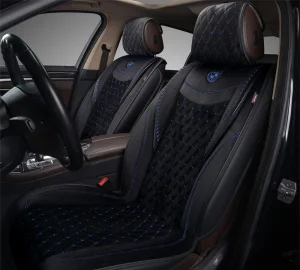 Накидки Autopremier Brilliant черная стеганая алькантара 2 шт - миниатюра 2