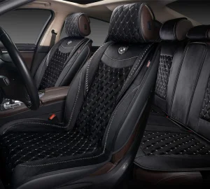 Накидки Autopremier Brilliant алькантара черный/серый 4 шт - миниатюра 2