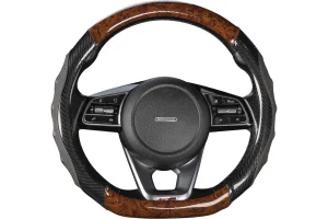 Оплетка Drift-1 чрно/коричневая экокожа M (для рулевого колеса 37-39 см) SKYWAY - миниатюра 2