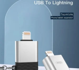Адаптер OTG (Lightning-USB/Data) серебристый XO - миниатюра 2