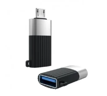 Адаптер (USB 2.0-Micro) черный XO - изображение 1