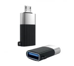 Адаптер (USB 2.0-Micro) черный XO - миниатюра 2