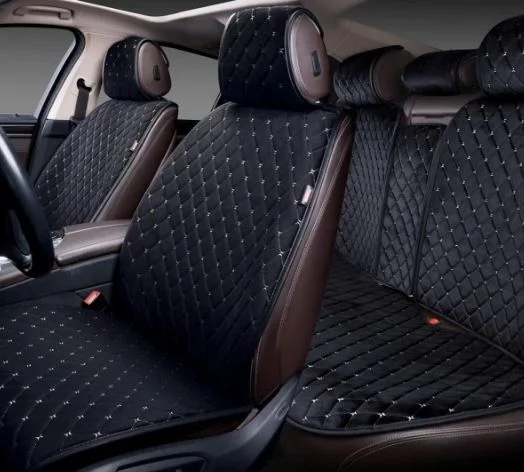 Накидки Premier Alcantara Lux черный/белая. стеганая 4 шт - изображение 1