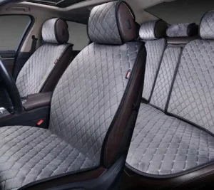 Накидки ALMIRA AUTOPREMIER, алькантара, серый 4 шт - миниатюра 2