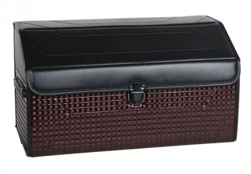 Органайзер AUTOPREMIER PREMIUM, чёрный/коричневый, гладкая экокожа/квадрат, L 55*30*30 см. - миниатюра 3