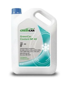 Антифриз GreenCar Coolant NF, сине-зеленый 5кг - миниатюра 2