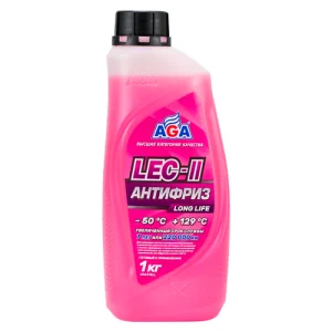Антифриз, готвый к применению LEC-II LONG LIFE, розовый, 1кг AGA - миниатюра 2