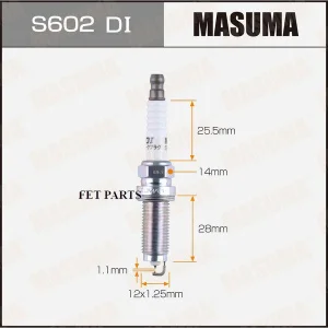 S602DI Свеча зажигания иридий+иридий DILZKAR7C11S (90137) Masuma - миниатюра 2