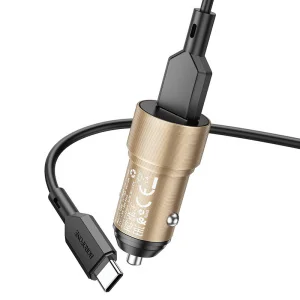 АЗУ + кабель QC3.0 18W,Type-C, золотой BOROFONE - миниатюра 2