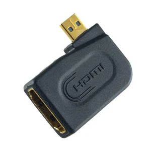 Переходник угловой HDMI D вилка HDMI A розетка Perfeo - миниатюра 2