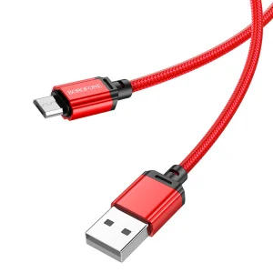 Кабель USB BOROFONE Micro  1 м, красный - миниатюра 2