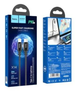 Кабель USB HOCO Tyre-C  2 м, черный - миниатюра 2