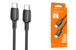 Кабель USB Tyre-C 1 м,черный Borofone - миниатюра 2