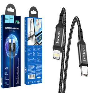 Кабель USB HOCO Apple PD 2 м, черный - миниатюра 2