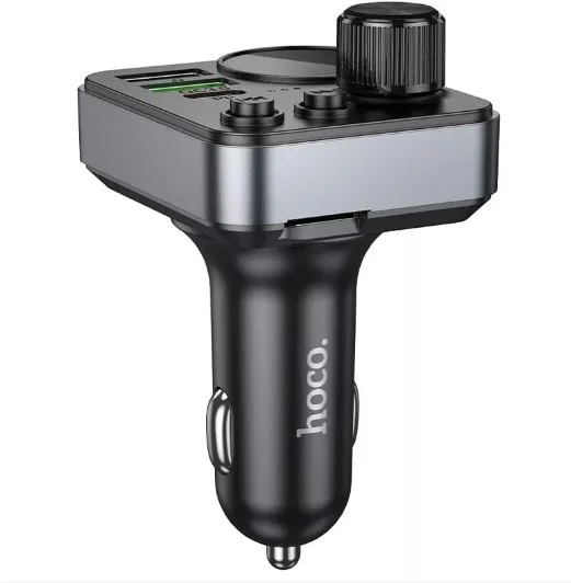 FM модулятор (трансмиттер) Hoco bluetooth,  черный HOCO - миниатюра 4