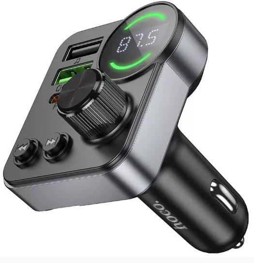 FM модулятор (трансмиттер) Hoco bluetooth,  черный HOCO - миниатюра 5