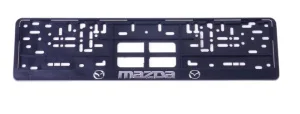 Рамка с защелкой серебро MAZDA рельеф - миниатюра 2