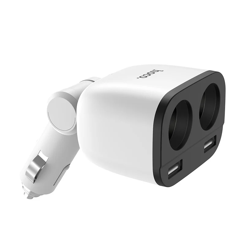 АЗУ HOCO 3,1А 2USB +2 гнезда, белый - изображение 1