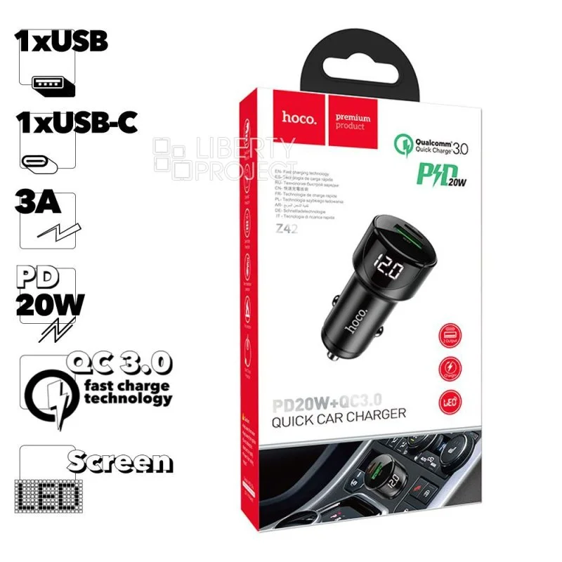 АЗУ HOCO PD20W + QC3,0 черный - изображение 1