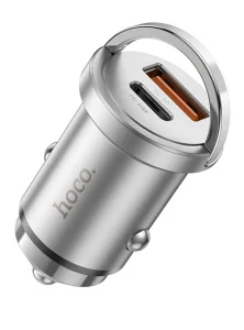 АЗУ HOCO 45W PD45W+QC30 быстрая зарядка, серебристый - миниатюра 2
