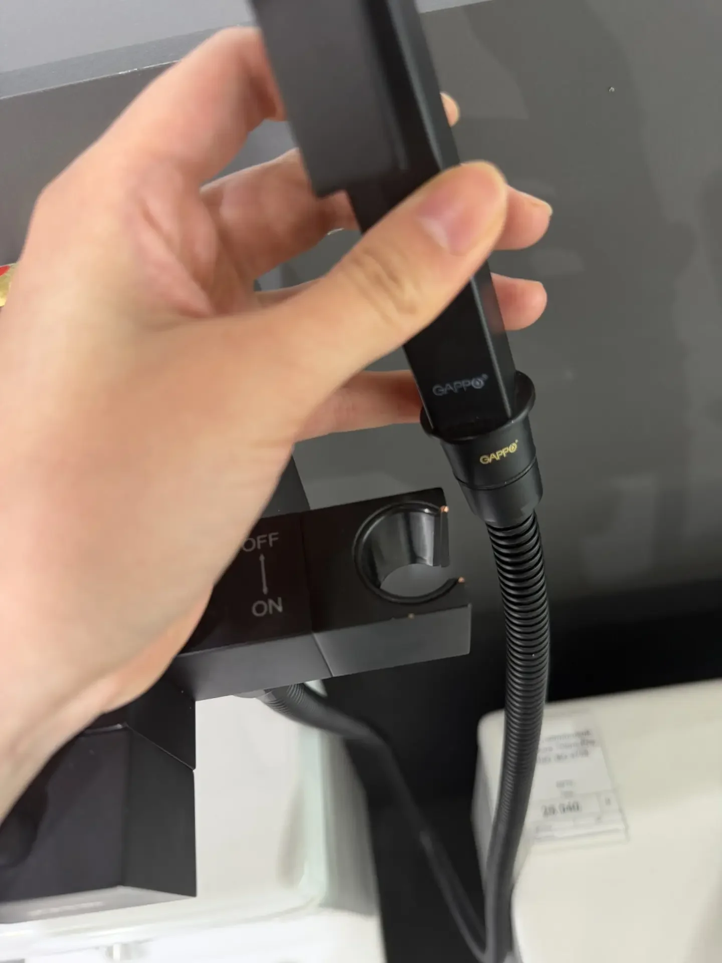 Термостатический гиг.душ GAPPO G7207-60 Чёрный - миниатюра 5
