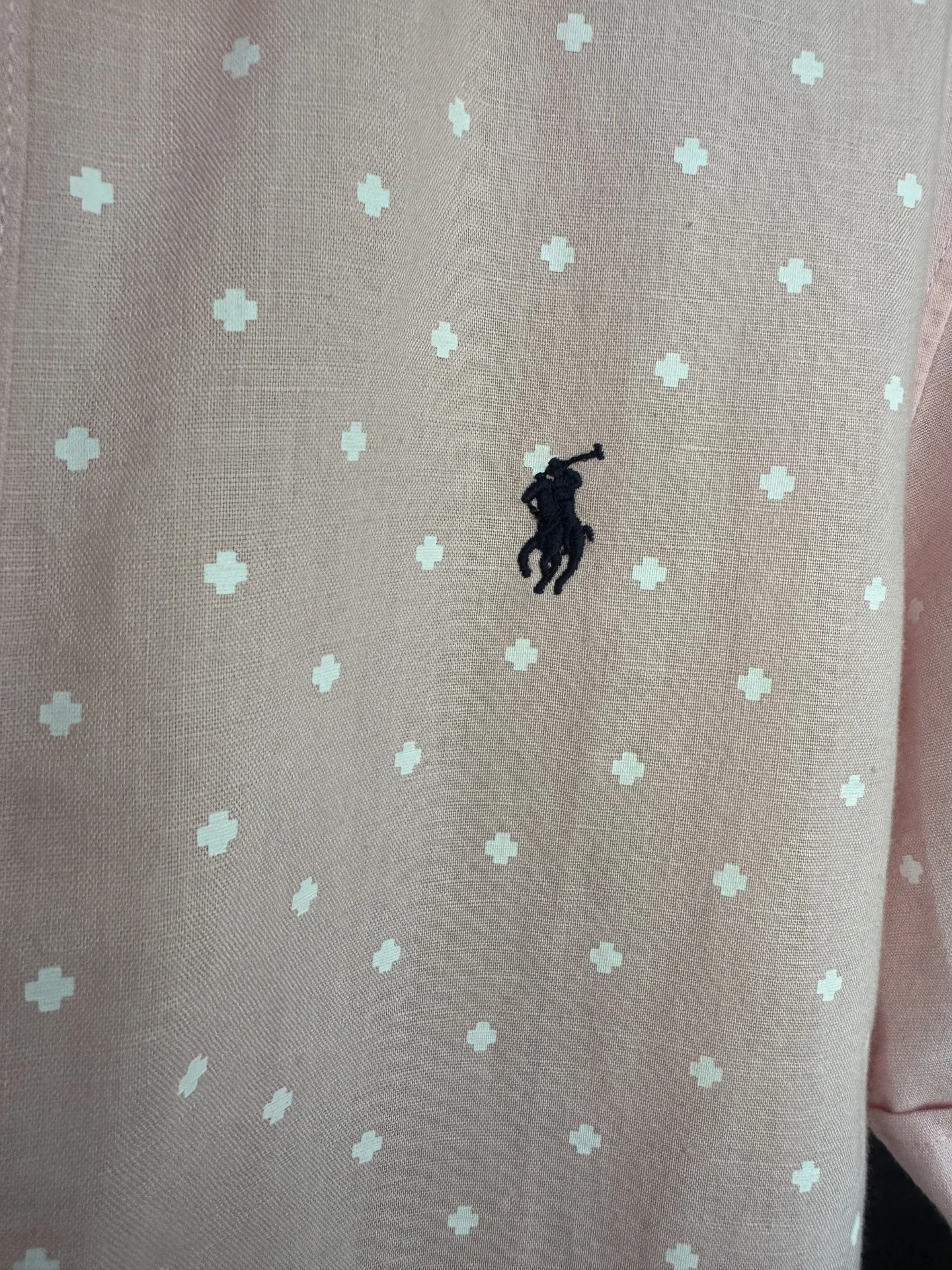 Рубашка льняная Ralph Lauren розовая L-Xl - миниатюра 2