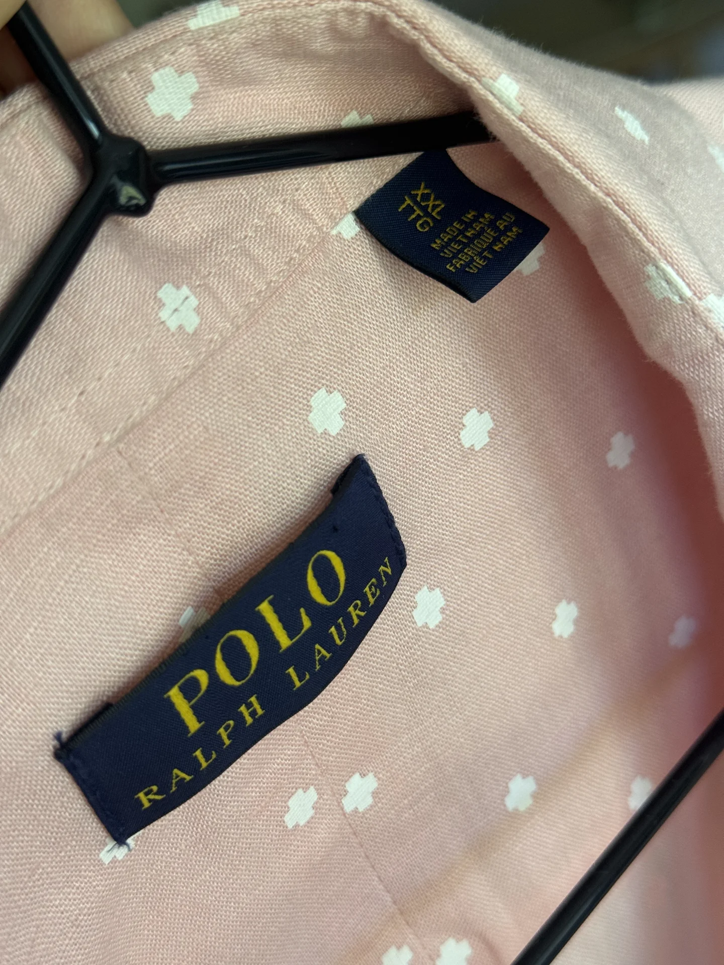 Рубашка льняная Ralph Lauren розовая L-Xl - миниатюра 3