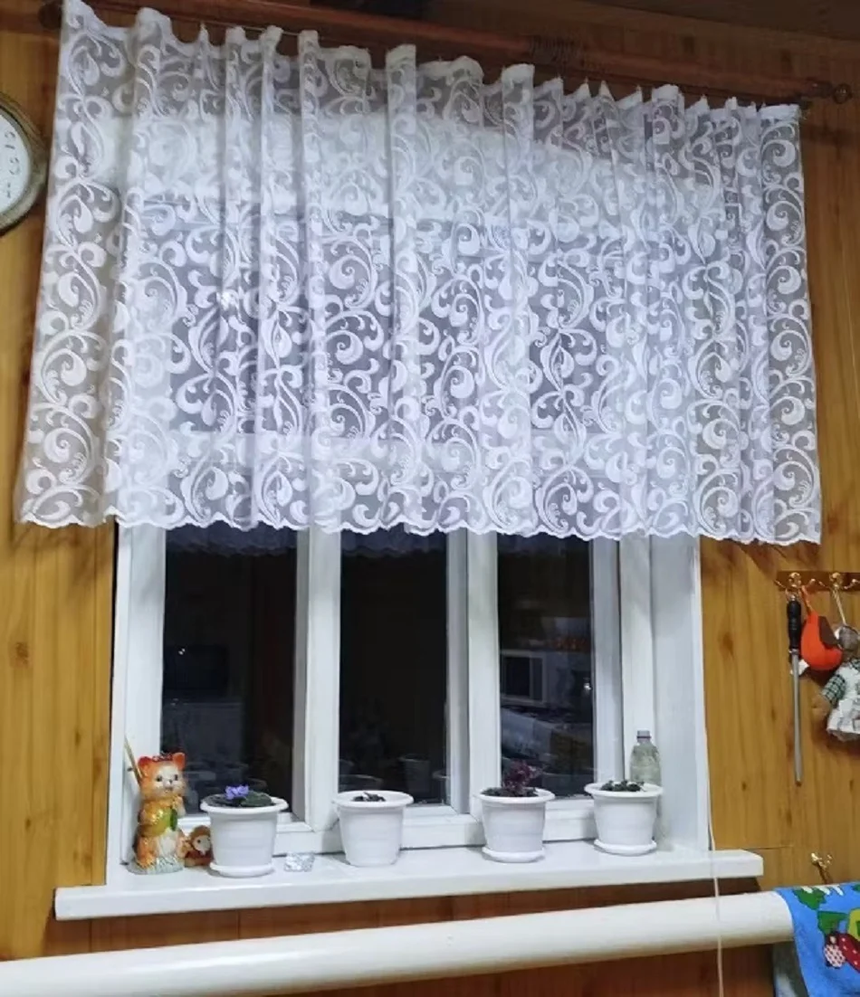 Тюль жаккардовый, короткий 80х200 см Милена - изображение 1
