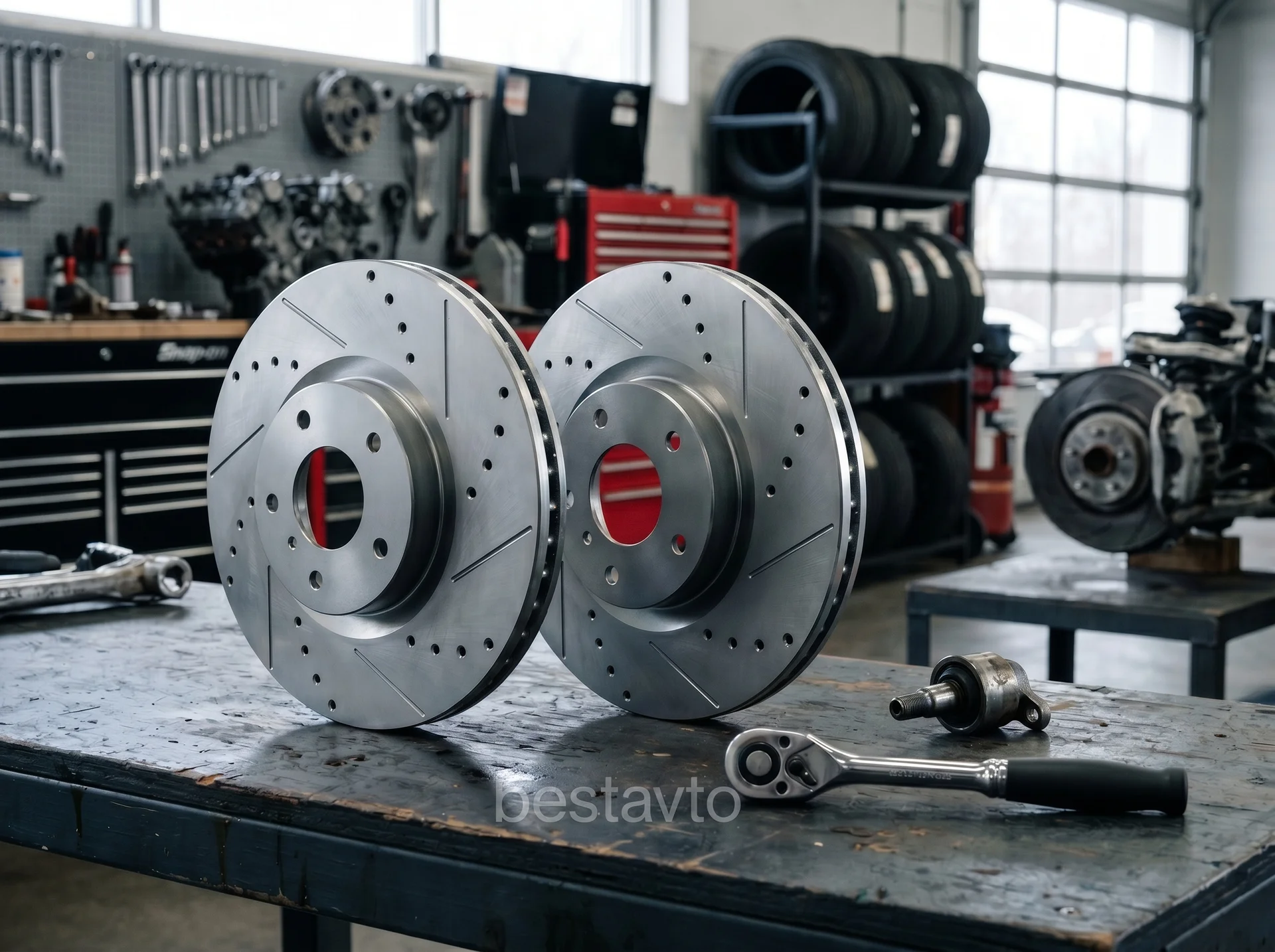 BMW Диски тормозные E60/61 2.0-3.0 03- пер.вент. - изображение 1