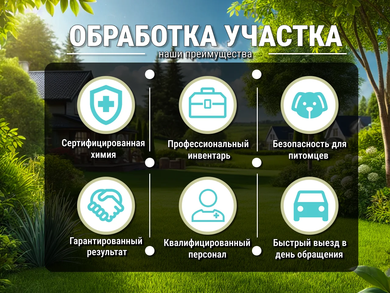 Обработка участка от комаров, клещей, муравьев - миниатюра 2